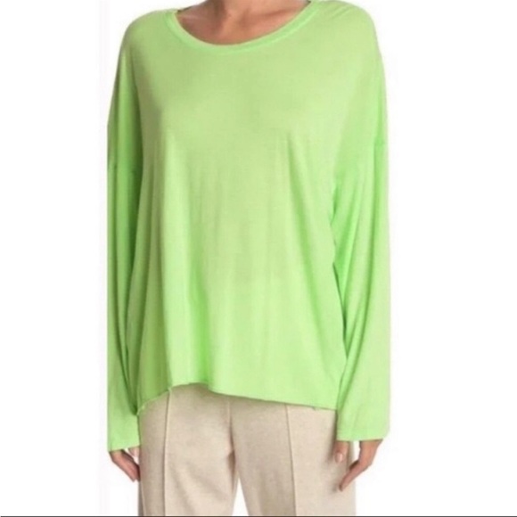 Sundry Athletic Crew‎ Neck T-shirt In Pop Lime Size XS - Picture 1 of 8